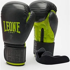 Боксерські рукавиці Leone GN313 WAVES Black (капу в комплекті)