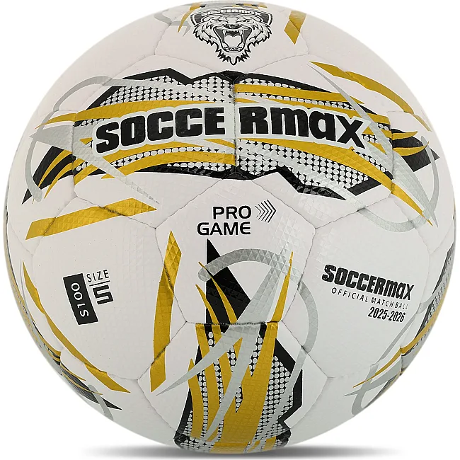 Футбольний м'яч
 професійний SOCCERMAX FB-4165 №5 PU (Білий-червоний)