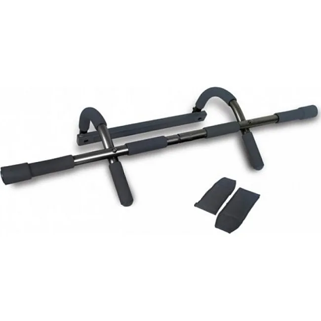 Турнік для підтягування LiveUp CHIN-UP BAR WITH ARM STRAP чорний OFSM