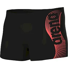 Плавки-шорты для мужчин Arena WAKE SWIM SHORT черный, коралловый