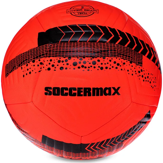 Футбольный мяч HYBRID SOCCERMAX FIFA FB-3113 №5 PU (Красный-черный)