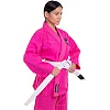 Кимоно для для бразильского джиу-джитсу BJJ женское розовое куртка штаны и пояс HARD TOUCH JJSL 130 см
-160 см
см