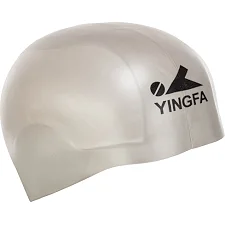 Шапочка для бассейна силиконовая для взрослых YINGFA SPEED C0073 (Серебряный)
