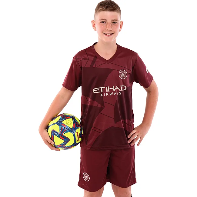Футбольна форма дитяча із символікою клубу
 MANCHESTER CITY резервна 2025 SP-SPORT

 CO-4718 20-28 (Бордовий)