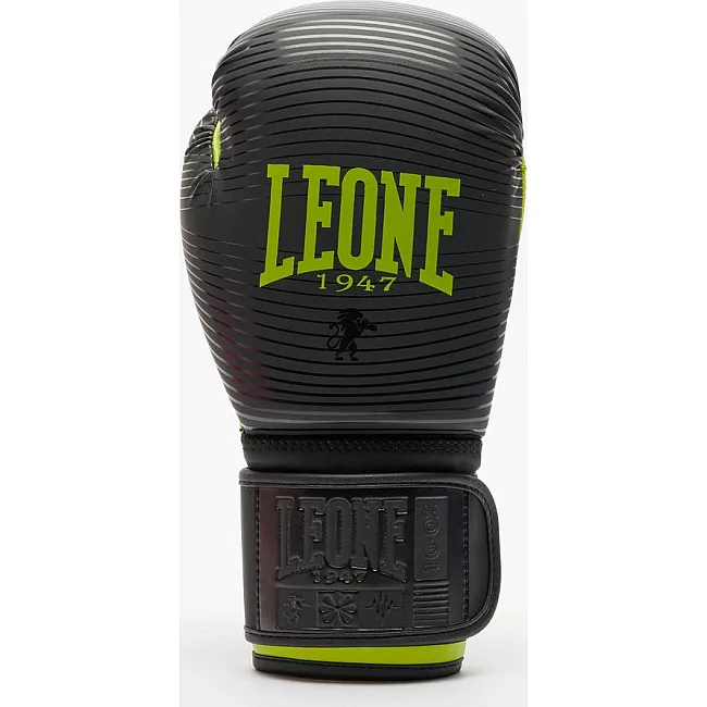 Боксерські рукавиці Leone GN313 WAVES Black (капу в комплекті)
