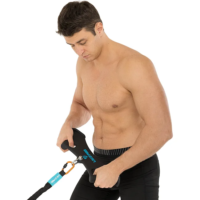 Рукоятка для тяги вниз c широким хватом Wide Triceps grip нескользящее покрытие LiveUp LP8324