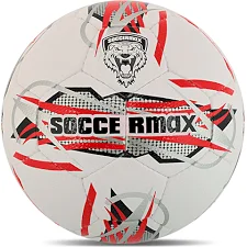 Футбольный мяч профессиональный SOCCERMAX FB-4165 №5 PU (Белый-красный)
