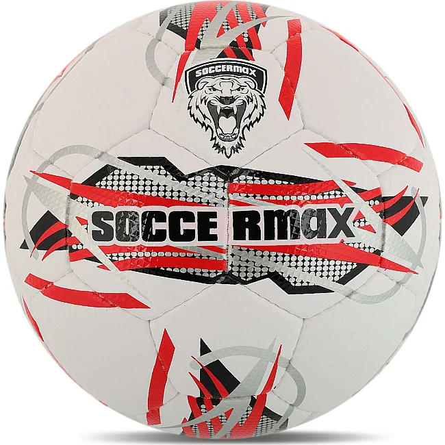 Футбольний м'яч
 професійний SOCCERMAX FB-4165 №5 PU (Білий-червоний)
