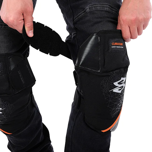 Мотонаколенники CUIRASSIER K04-C (Черный)