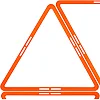 Сетка тренировочная Треугольник для развития координации 1 штука Agility
 SP-SPORT
 C-1414 48x42см (Салатовый)