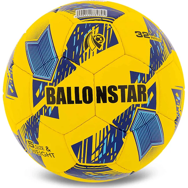 Футбольний м'яч
 BALLONSTAR FB-5176 №5 PU (Жовтий-синій)