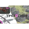 Батут THUNDER OUTSIDE PRO с наружной сеткой 10 футов 305 см черно-розовый
