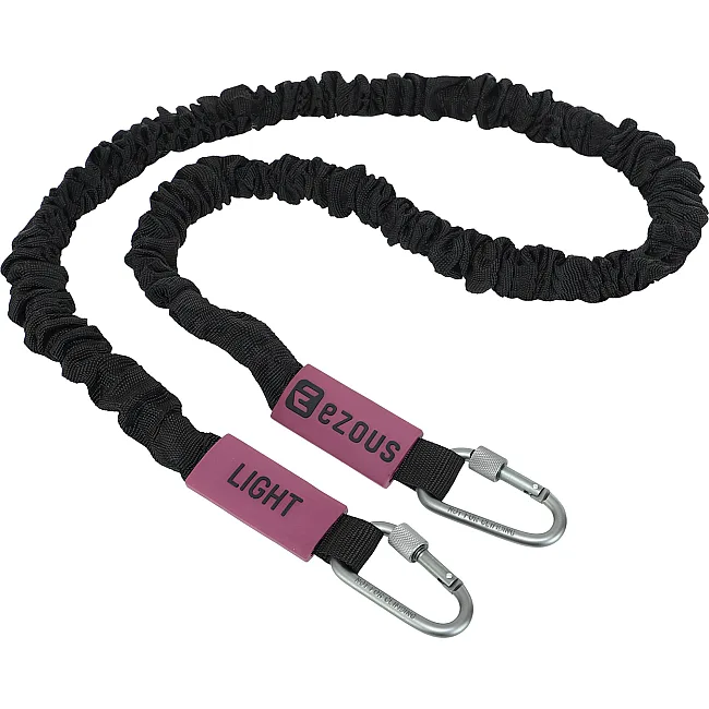 Трубчатый эспандер
 с карабином в защитном рукаве RESISTANCE TUBE WITH COVER EZOUS K-05-L нагрузка низкая