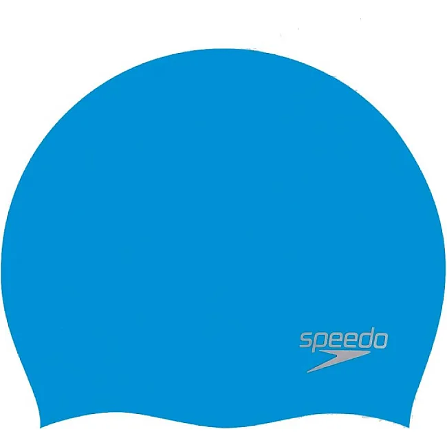 Шапка для плавания Speedo MOULDED SILC CAP AU синий OSFM