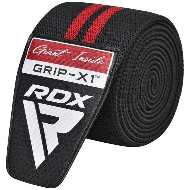 Бинти на коліна RDX GYM KNEE WRAP R11 BLACK/RED