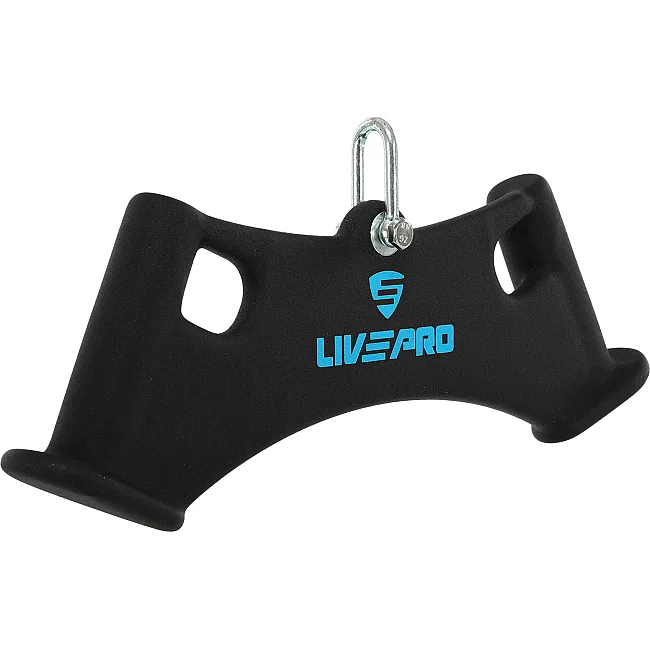 Рукоятка для тяги вниз c широким хватом Wide Triceps grip нескользящее покрытие LiveUp LP8324