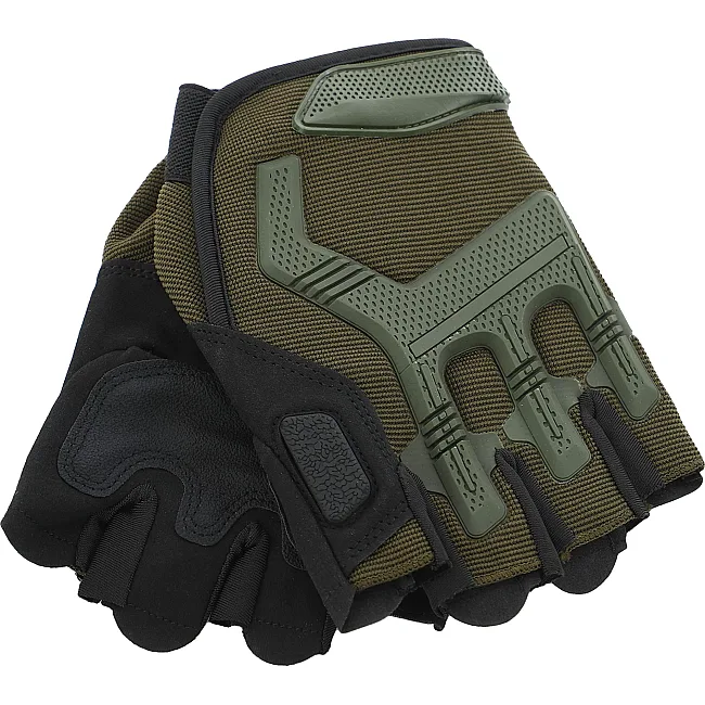 Тактические перчатки без пальцев MILITARY RANGERS BC-5628 (Черный)