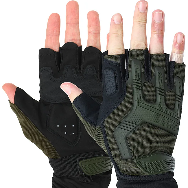 Тактические перчатки
 без пальцев
 MILITARY RANGERS

 BC-5628 (Оливковый)