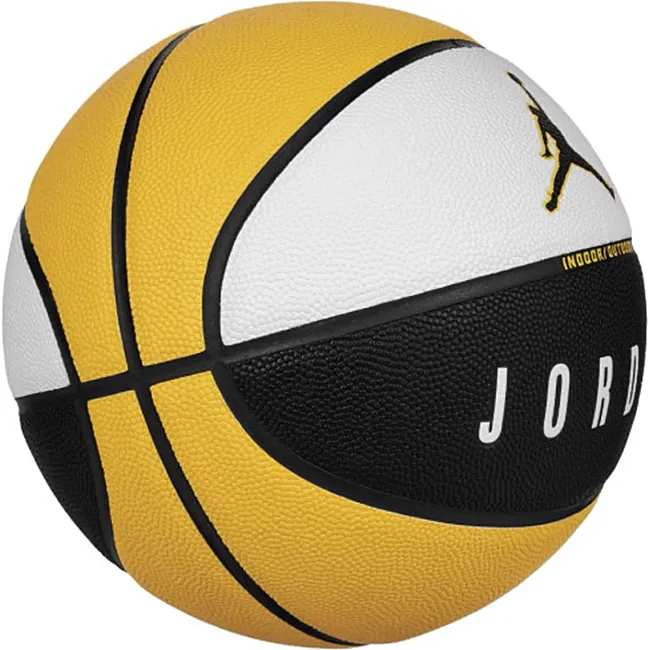 М'яч баскетбольний Nike JORDAN ULTIMATE 2.0 8P DEFLATED білий, чорний, жовтий 7