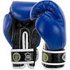 Распродажа! Перчатки для бокса профессиональные кожаные ФБУ BOXER Profi BO-2001 10-12унций (Синий-черный)