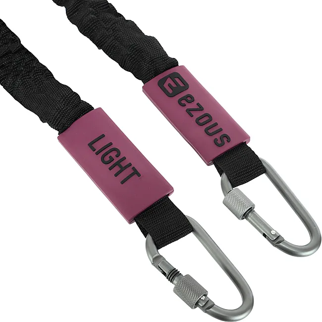 Трубчатый эспандер
 с карабином в защитном рукаве RESISTANCE TUBE WITH COVER EZOUS K-05-L нагрузка низкая