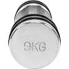 Гантель цельная стальная хромированная RECORD
 DB5204-9 1шт 9кг хром