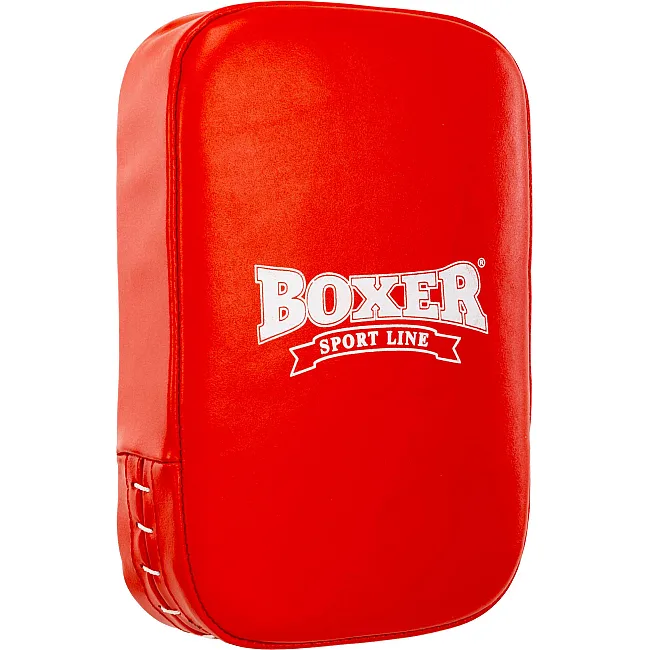 Маківара Пряма тренувальна для відпрацювання ударів шкіряна BOXER
 1019-02 45х30х10см 1шт (Червоний)