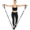 Трубчатый эспандер
 с карабином в защитном рукаве RESISTANCE TUBE WITH COVER EZOUS K-05-L нагрузка низкая