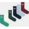Шкарпетки Adidas TR CREW S 6P зелений, білий, блакитний, чорний, темно-зелений, бордовий