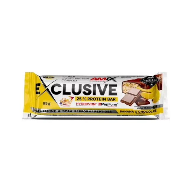 Батончик Amix Exclusive Protein Bar 85g Банан-Шоколад