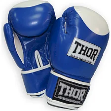 Боксерские перчатки THOR COMPETITION PU /сине-белые