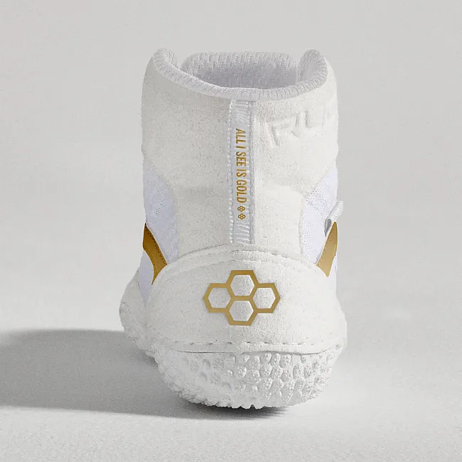 Детские борцовки RUDIS Alpha 2.0 Jordan Burroughs Edition Youth White Gold