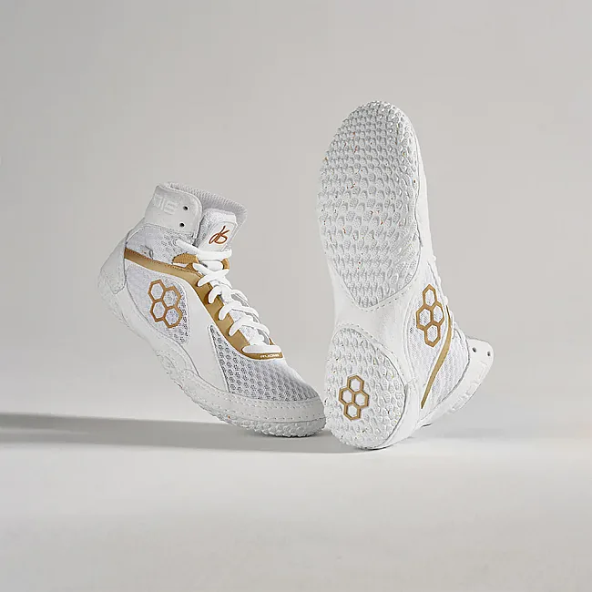 Детские борцовки RUDIS Alpha 2.0 Jordan Burroughs Edition Youth White Gold