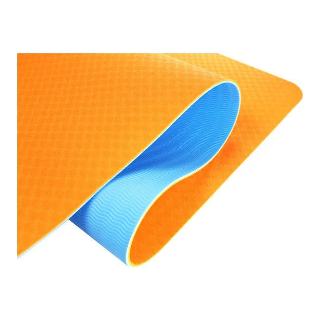 Коврик для йоги U-POWEX TPE Orange/Blue (183х61х0.6)