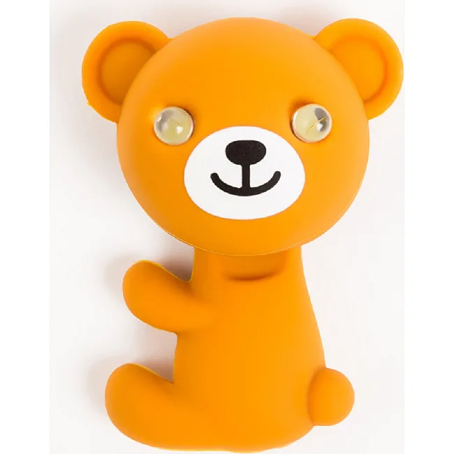Мигалка для детского велосипеда ZOONIMAL Медведь, LED, на подседел. Свечение: Красный