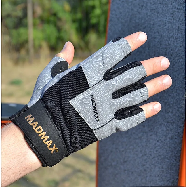 Перчатки для фитнеса MADMAX MFG-871 Damasteel Grey/Black