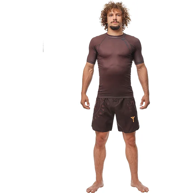 Рашгард PERESVIT Core Short Sleeve Dark Oak