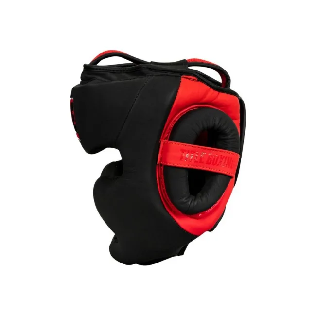Шолом для боксу Title Leather Solar Black Red