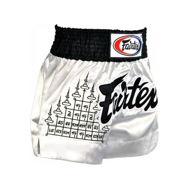 Шорти для тайського боксу Fairtex Superstition White Muaythai Shorts