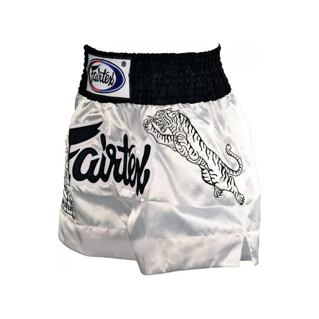 Шорти для тайського боксу Fairtex Superstition White Muaythai Shorts