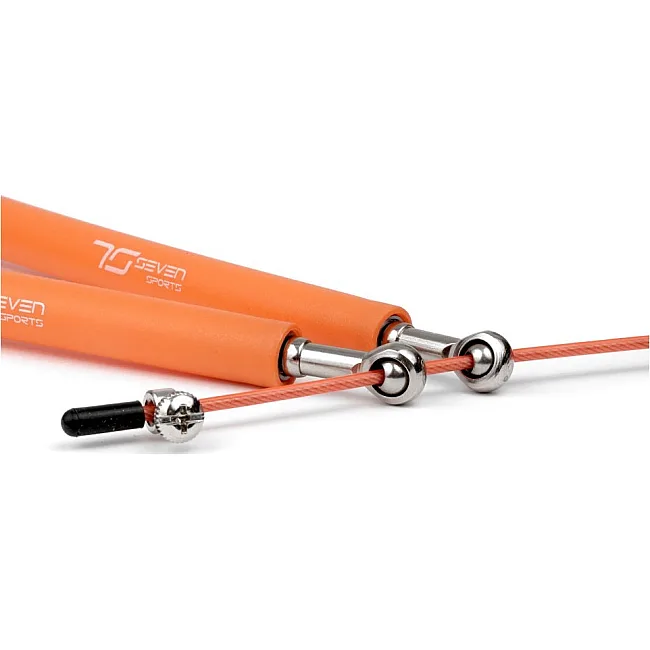 Скоростная скакалка 7SPORTS Elite Rope 3м. металлическая на подшипниках SK-5 оранжевая