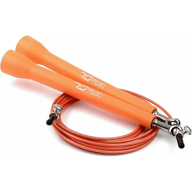 Скоростная скакалка 7SPORTS Elite Rope 3м. металлическая на подшипниках SK-5 оранжевая