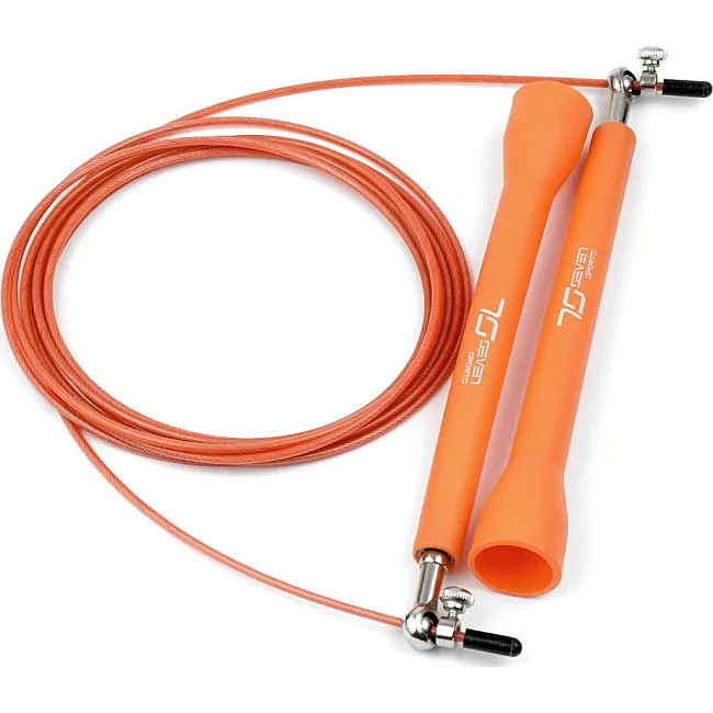 Скоростная скакалка 7SPORTS Elite Rope 3м. металлическая на подшипниках SK-5 оранжевая