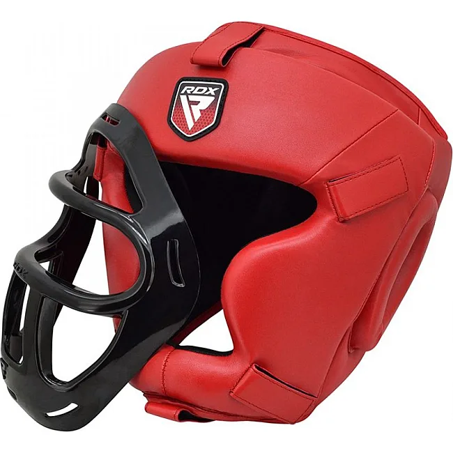 Тренировочный шлем с сеткой RDX Guard Red