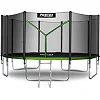 Батут Neo-Sport NS-15Z231 з зовнішньою сіткою 15 футів 465 см, чорно-зелений