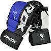 Тренувальні рукавиці RDX GRAPPLING GLOVES REX T6 PLUS чорний, синій, білий