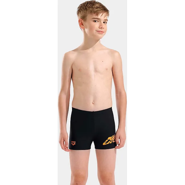 Плавки для мальчиков Arena LETTERING SWIM SHORT черный (для детей)