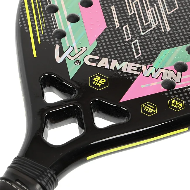 Ракетка для пляжного тенниса CAMEWIN SUNWAVE PT-00255 (Черный-бирюзовый)