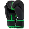 Перчатки для бокса PU CORE BO-8540 (Черный-салатовый)