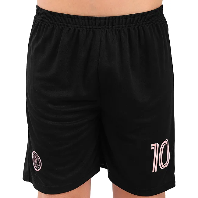 Футбольная форма детская с символикой клуба INTER MIAMI MESSI 10 гостевая 2026 SP-SPORT CO-7359 (Черный-розовый)